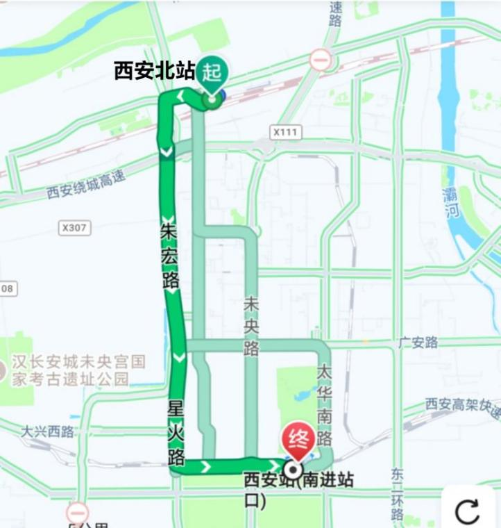 打车路线图